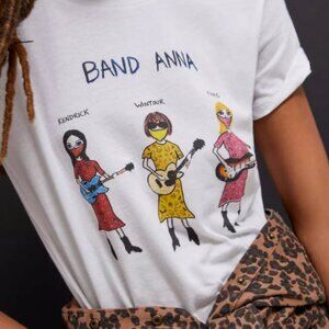 Anthropologie  ******UP Unfortunate Portrait Shirt T-shirt Band Anna*******